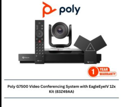 Poly Conference System U77D2PV 1 Year Poly+ Poly VCS