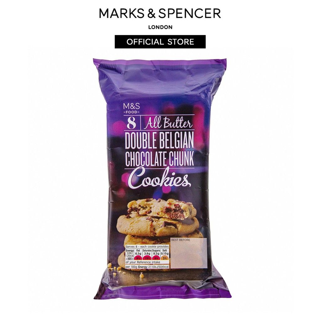 M&S Food *M&S Food - All Butter Double Belgian Chocolate Chunk Cookies
