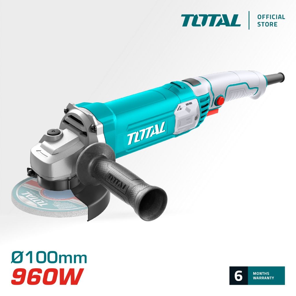 TOTAL ANGLE GRINDER (100MM/4") M10 THREAD WITH BACK/REAR SWITCH (960W) TG10910076