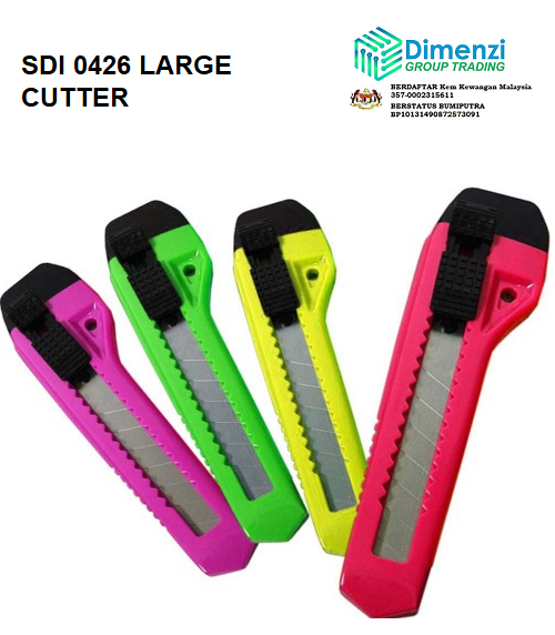 SDI BRAND - PISAU (Besar) / CUTTER KNIFE LARGE (HIGH QUALITY)