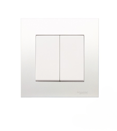 SCHNEIDER VIVACE KB32_1_WE_G11 16AX 250V 2GANG 1WAY SWITCH (FLUSH)