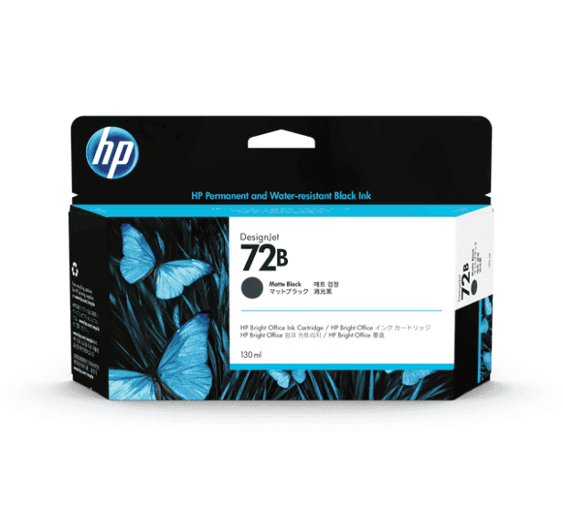 HP 72B 130-ml Matte Black Ink Cartridge (3WX06A)