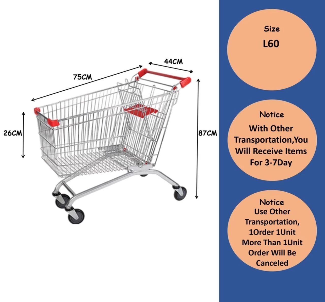 Shopping Trolley Supermarket /Shopping Trolley/Mall Trolley