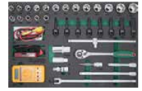JONNESWAY 40PCS 1/2"DR. SOCKET TOOL KIT