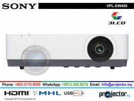 SONY VPL-EW455 WXGA 3500 LUMENS PROJECTOR