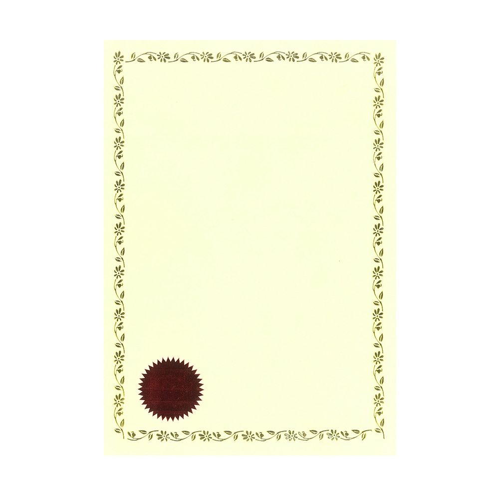 Certificate paper 100s per pack