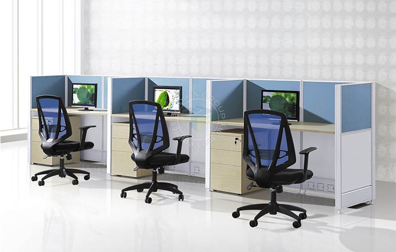 3-Seater Workstation Table for ECNI Rectangular shape table