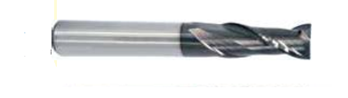 Temo 12.0mm x 75mm Carbide TMCT1021200C Co12% 2-Flute End Mill - TiALN Coated