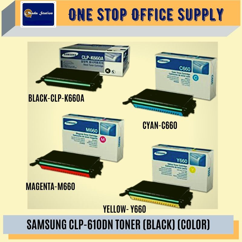 SAMSUNG CLP-610DN TONER (ORIGINAL) -BLACK ,COLOR /Samsung /CLP-610DN /Toner /Tonar Cartridge /Y660 /M660 /C660