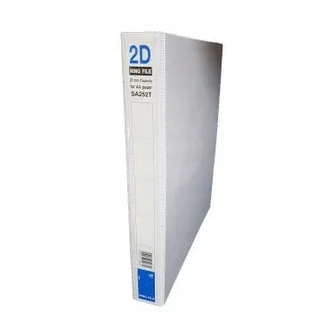 25MM 2D White Ring File PVC