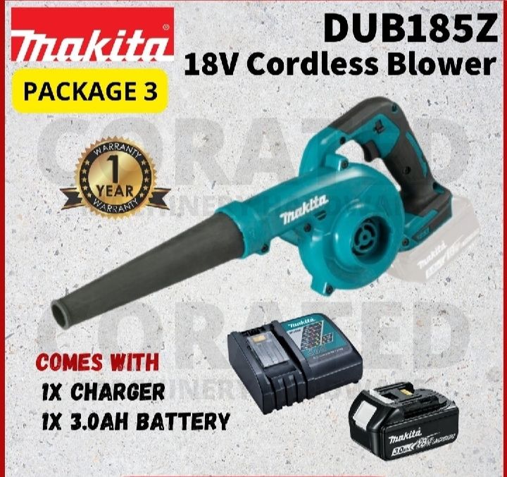 MAKITA DUB185Z BLOWER WITH BATTERY OPTIONAL ITEMS