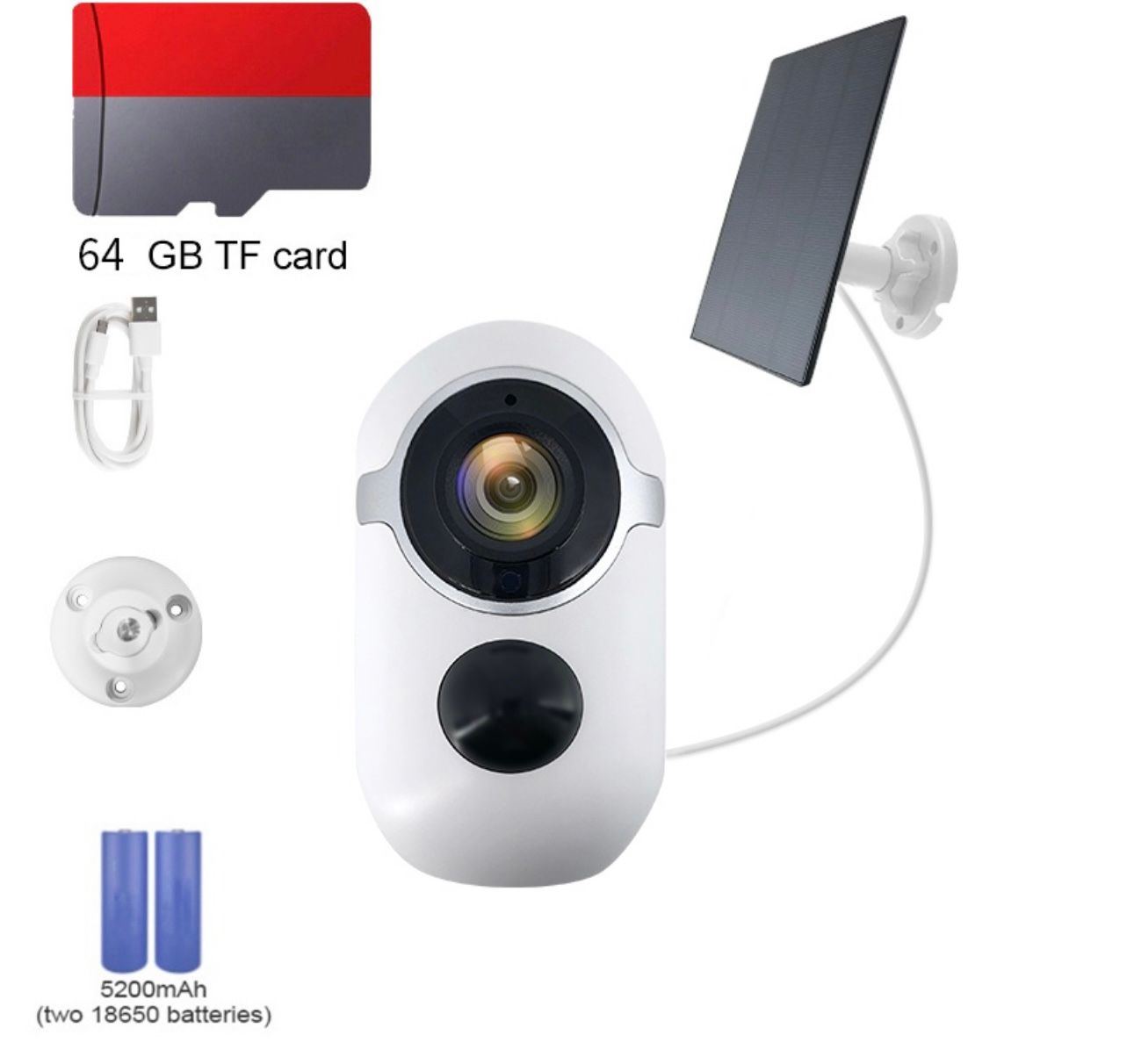 CCTV Solar CCTV wireless outdoor IP66 waterproof 1080P cctv camera Infrared night vision Motion detection