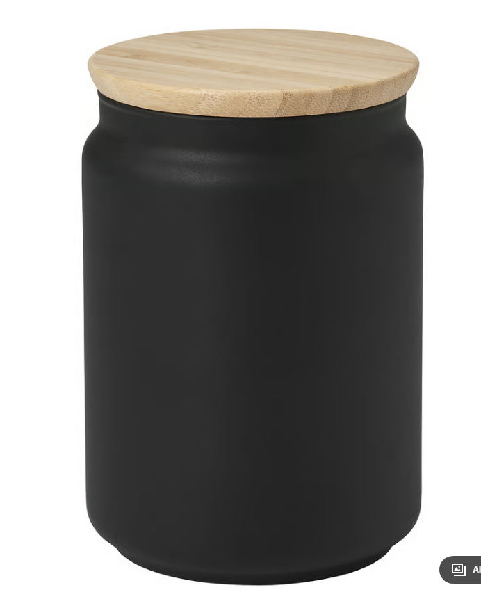 Jar Black 1 Liter