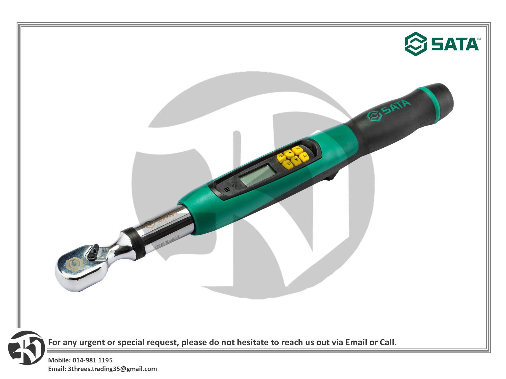 Sata 96526 1/2″ Electronic Torque Wrench 40-200Nm