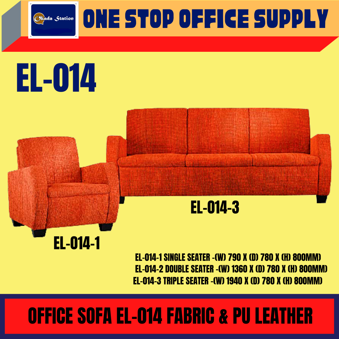 EL-014 FABRIC SOFA, EL-014-1 SINGLE SEATER, EL-014-2 DOUBLE SEATER, EL-014-3 TRIPLE SEATER