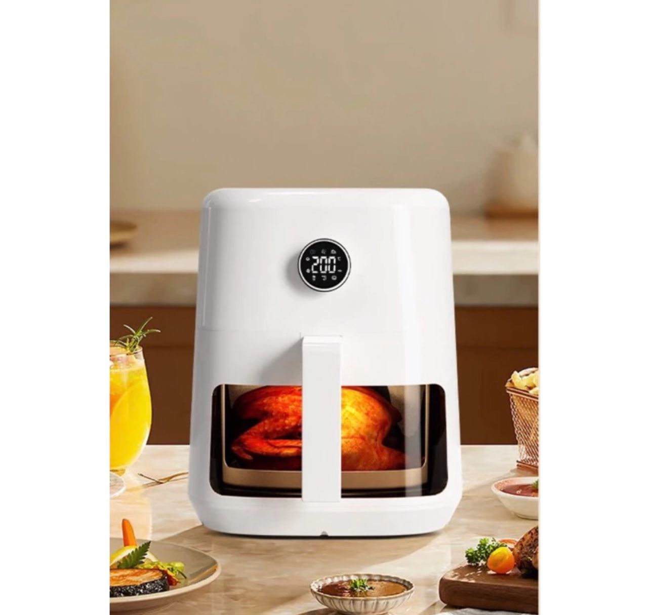 Tjean Multifunctional Electronic Visible Air Fryer (5L)
