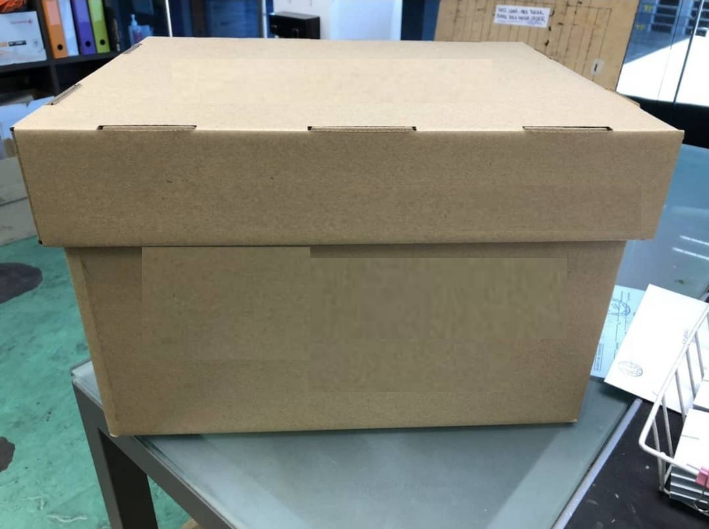 CUSTOMISED DIE CUT STORAGE BOX _ PREPRINTED / W14''xL17''xH12''