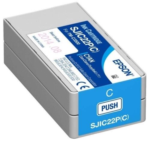 Epson TM-C3510 SJIC23P Ink Cartridge - Cyan (Item No: EPS SJIC23P C)