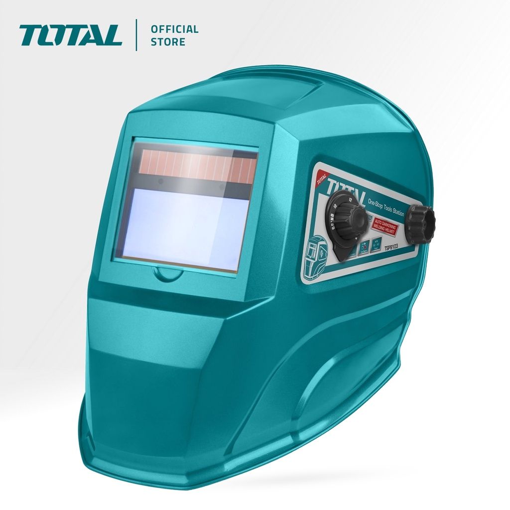 TOTAL AUTO DARKENING WELDING DARK VARIABLE SHADE 9-13 AC/DC TIG & GAS WELDING (100MM X 49MM) TSP9103