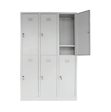 OEM Swing Door Steel Locker 6 Compartment - Office Locker