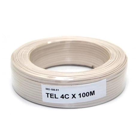 4 CORE INDOOR TELEPHONE FLAT CABLE (100M)