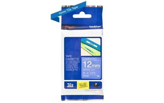 Brother TZe-535 white on blue (12mm) Tapes