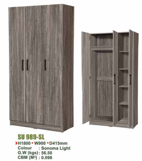 SU WARDROBE SU 989 - SL/N.OAK