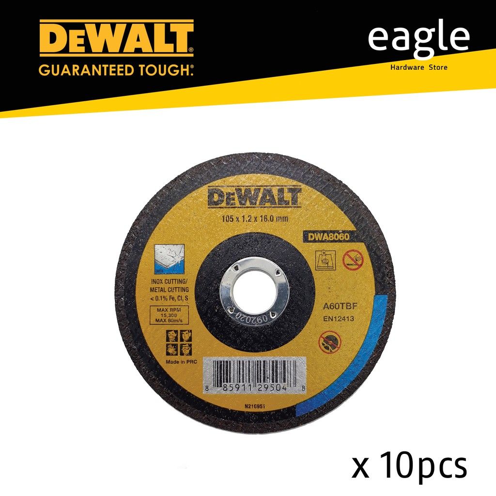 Dewalt *Dewalt DWA8060 100 x 1.2 x 16mm Inox Metal Cutting Disc [10s]