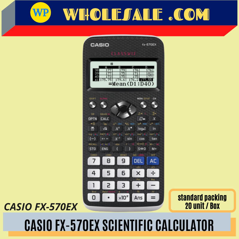 CASIO FX-570-EX SCIENTIFIC CALCULATOR -100% ORIGINAL / SCIENTIFIC CALCULATOR FOR SCHOOL / CASIO CALCULATOR / CALCULATOR / FX-570-EX / KALKULATOR SEKOLAH