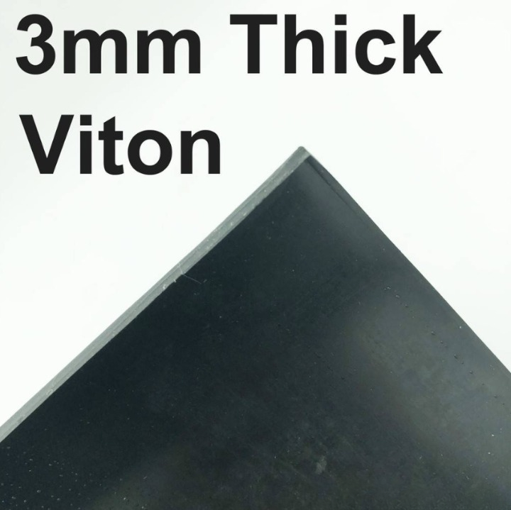 VITON SHEET BLACK RUBBER (FKM/FPM RUBBER SHEET) 3MM THICK