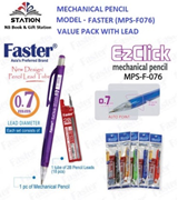 Faster Easy Grip Mechanical Pencil 0.7mm Value Pack With Lead
