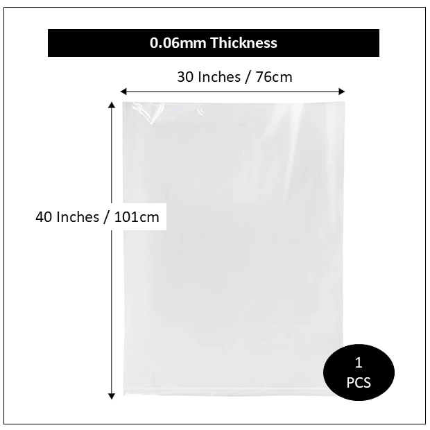 Plastic SW 76cm X 101cm, Pack of 12 Pcs