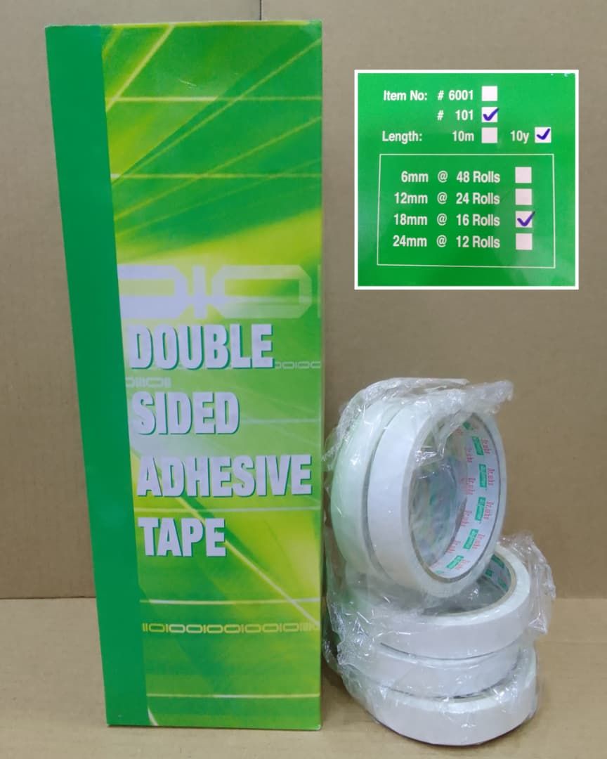 DR WHO #101 Double Sided Tissue Tape, 18mm x 10y
