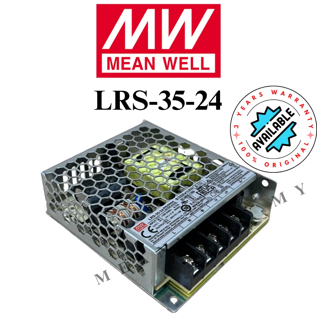 Mean Well LRS-35-24 35W 24V 1.5A MeanWell Single Output Switching Power Supply