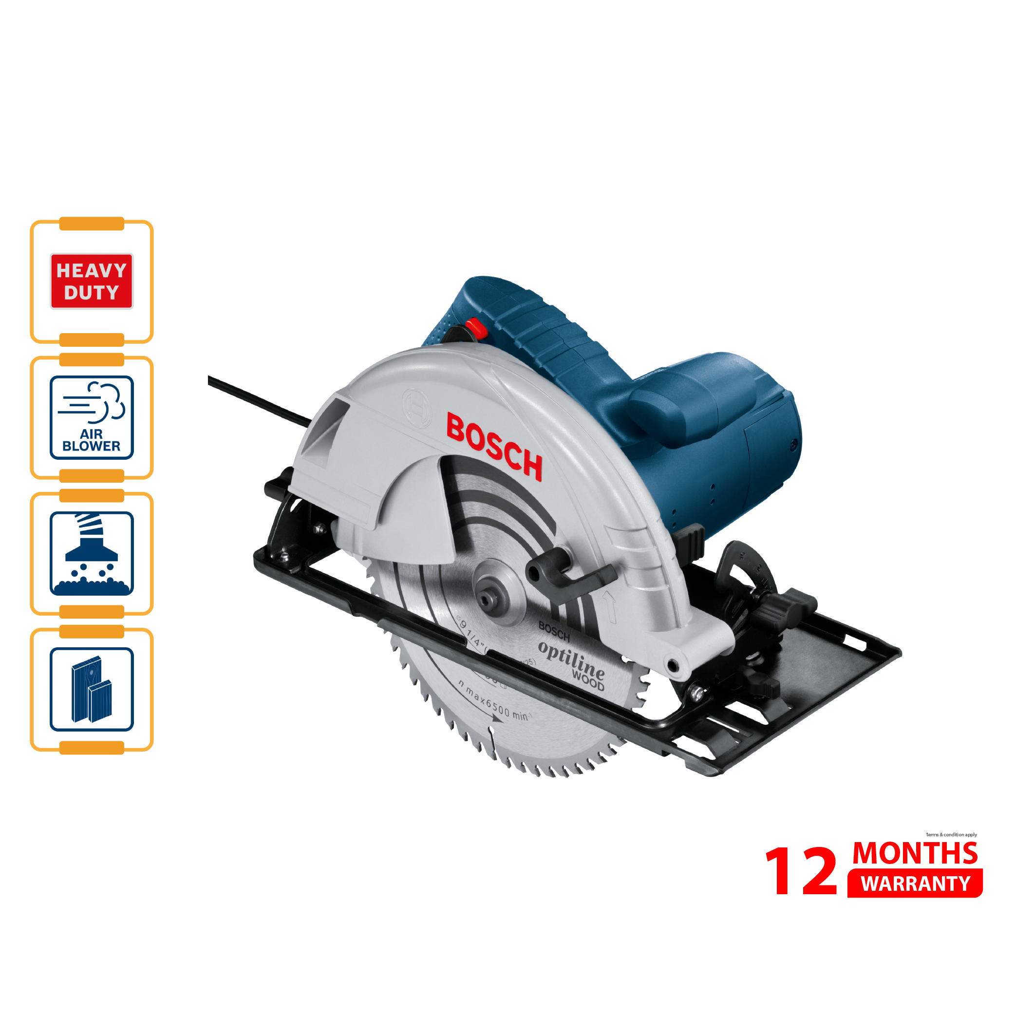BOSCH GKS 235 Hand-Held Circular Saw (Turbo) - 06015A20L0