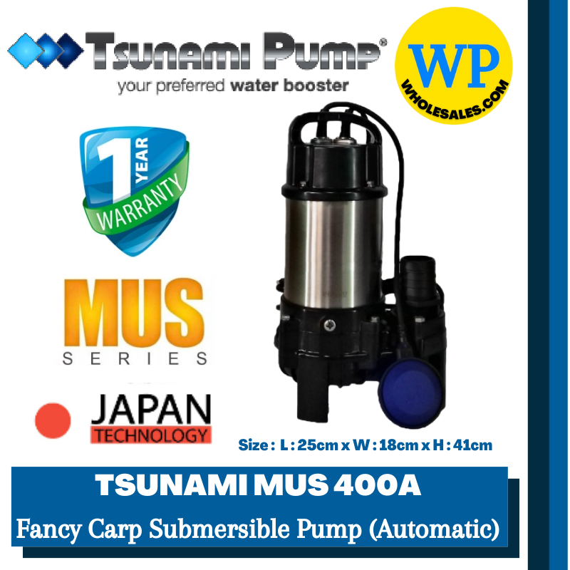 TSUNAMI MUS400A FANCY CARP SUBMERSIBLE PUMP