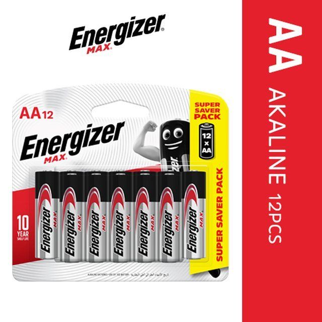 ENERGIZER ALKALINE BATTERY AA (12PCS/PACK)