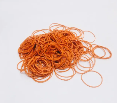 Elastic Rubber Band- Grade B / Grade A 1Kg- Orange Color HOLD-1KG-KK