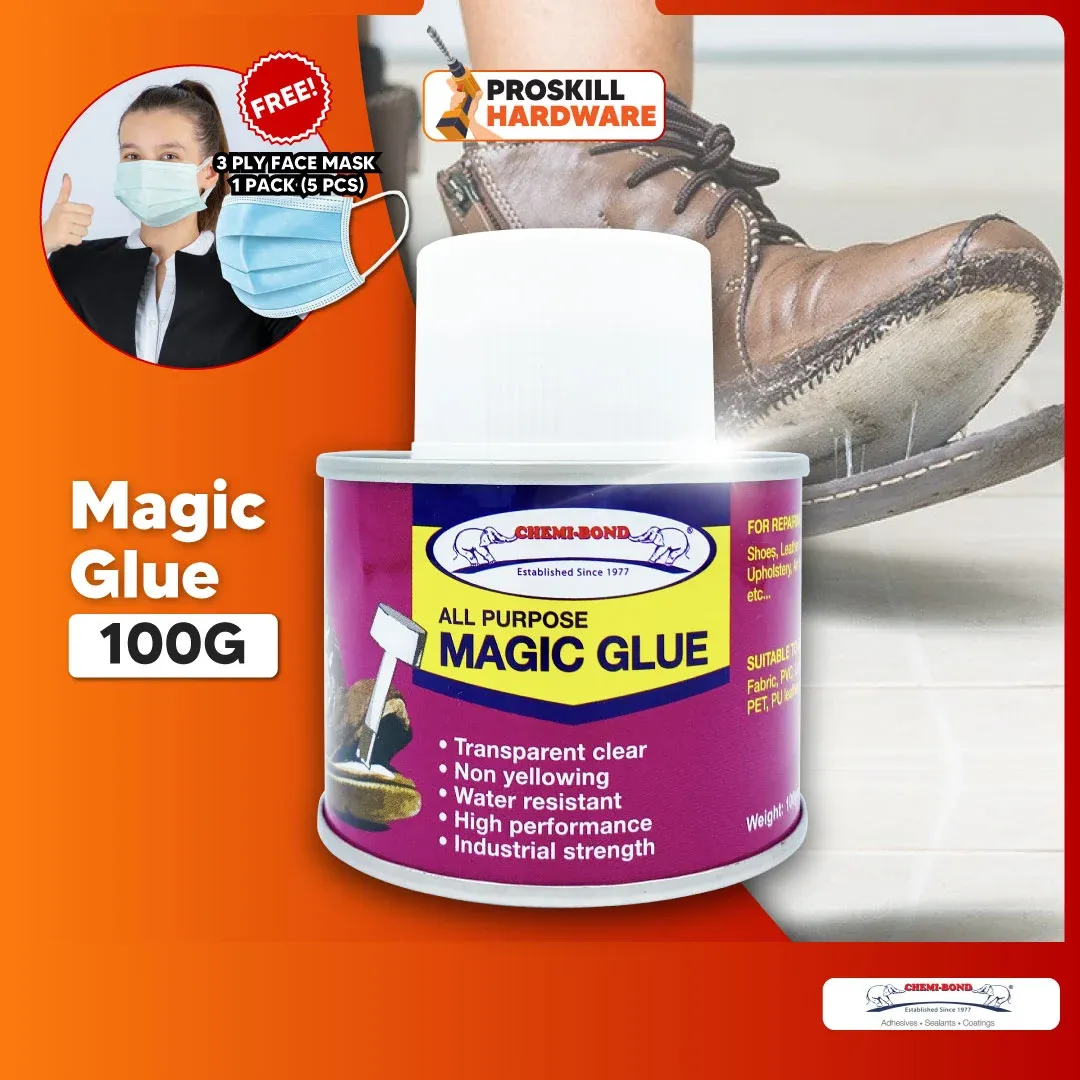 PROSKILL HARDWARE Magic Glue Chemibond Multipurpose Shoe Repair Glue Sneakers Glue / Gam Kasut Gam Kayu Gam PVC
