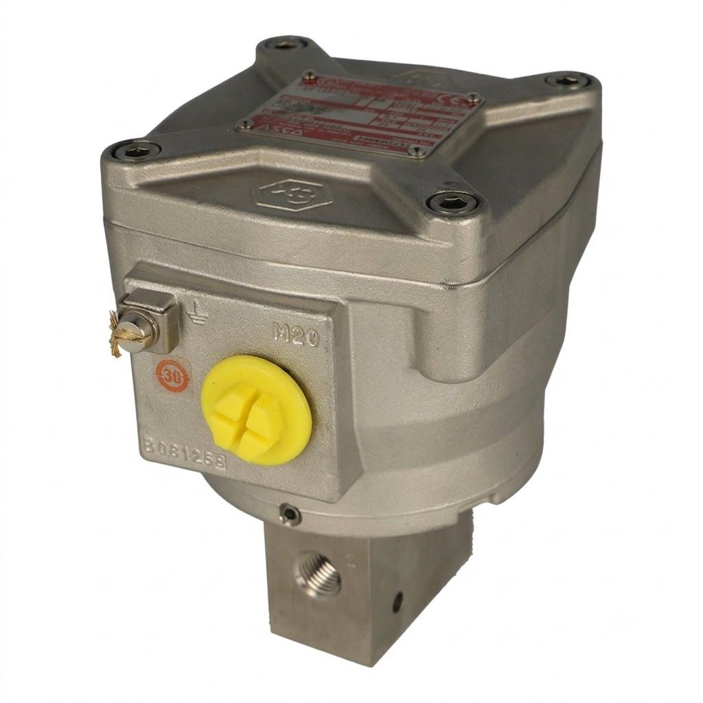 Emerson ASCO Flameproof alum, Non IS 24VDC 3.6W, brass