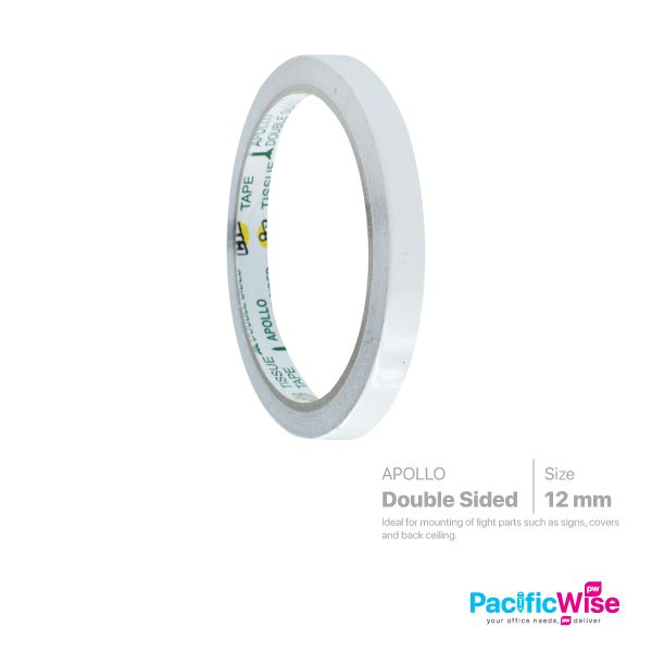 DOUBLE SIDED TISSUE TAPE 12MM (24Roll/Box)