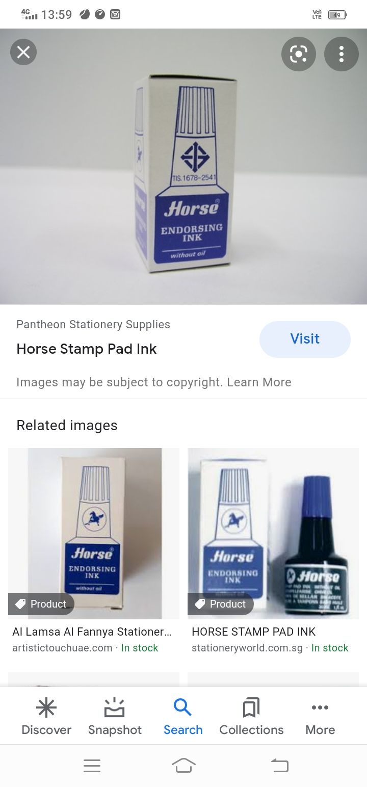 stamp pad ink