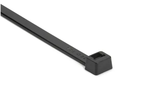 HellermannTyton Cable Tie, Inside Serrated, 305mm x 4.7 mm, Black Polyamide 6.6 (PA66), Pk-100pack [111-08210]