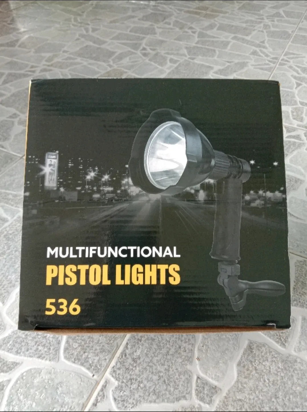 Portable rechargeable flashlight with tripod