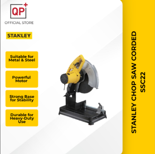 STANLEY CHOP SAW CORDED SSC22 355MM 14" 2200W 3800RPM CUT OFF MACHINE METAL POTONG MESIN GERGAJI 锯-SSCC22 CHOP SAW