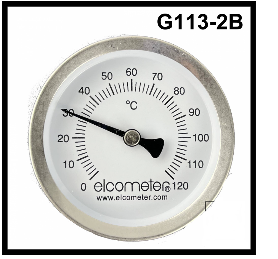 G113-2B ELCOMETER 113 MAGNETIC THERMOMETERS 0 TO 120 DEG C SURFACE CONTACT