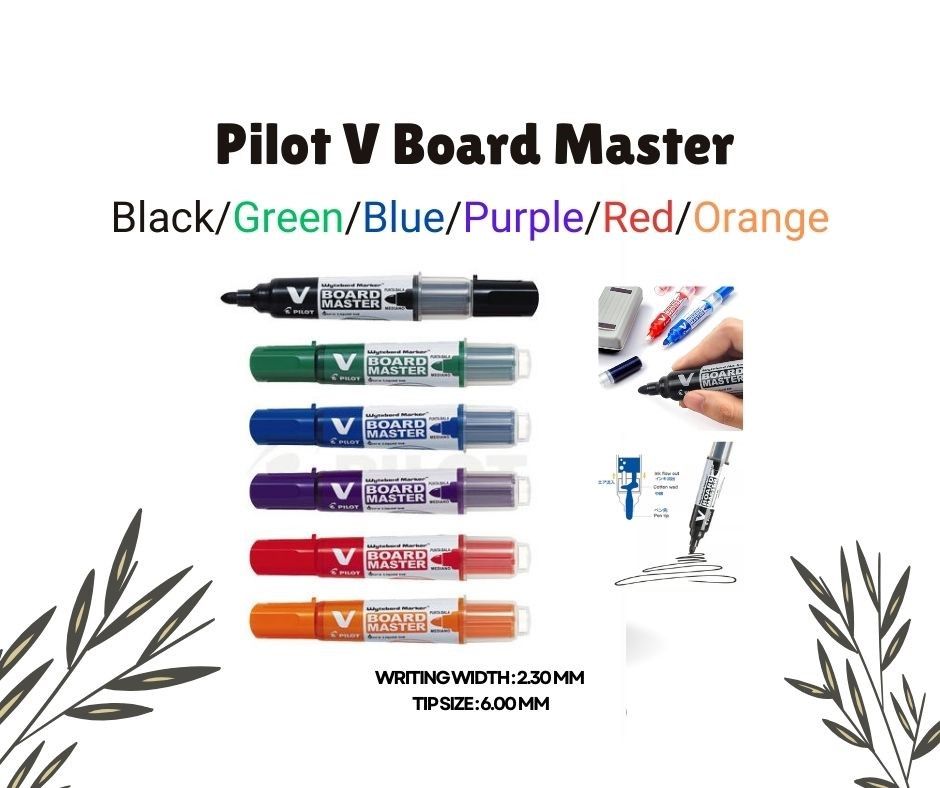 Pilot V Board Master Marker Whiteboard