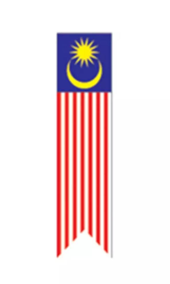 Bendera Malaysia 2' x 8' (tiang)