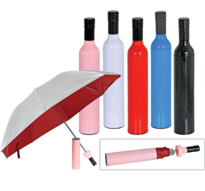 GIFT & SOUVENIRS: UM 548-II BOTTLE UMBRELLA 21" - WITHOUT & WITH LOGO PRINTING / UM 548-II / 21" UMBRELLA / PLASTIC UMBRELLA / PORTABLE UMBRELLA / BOTTLE SHAPE UMBRELLA / PAYUNG