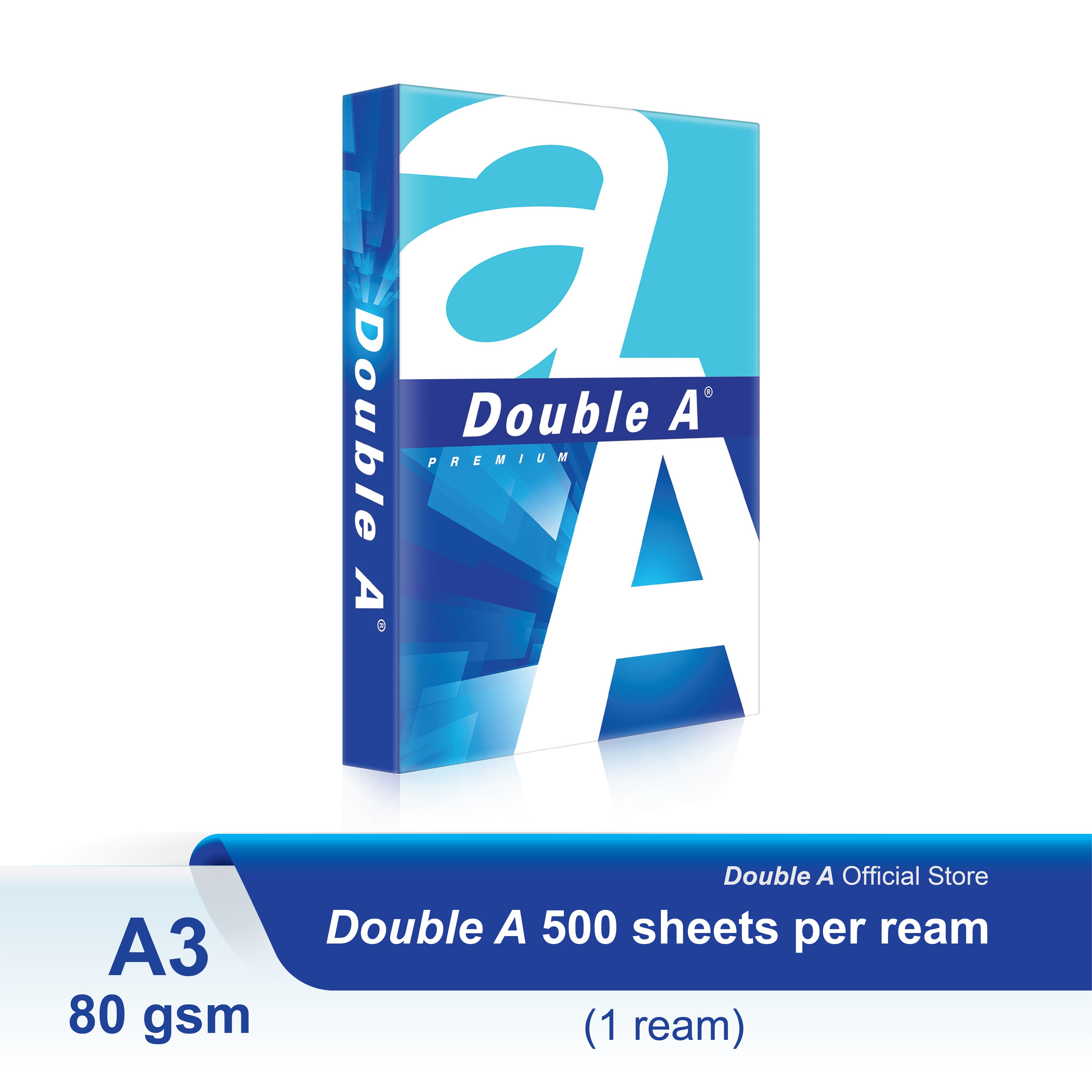 DOUBLE A PAPER A3 80GSM (5 REAM / BOX)